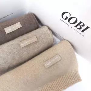 GOBI 고비 캐시미어 오가닉 플레인 밑단시보리 머플러