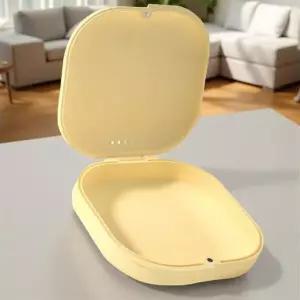 교정기 통 치아 유지장치 위생 세척 휴대용 투명 틀니 보관함 케이스