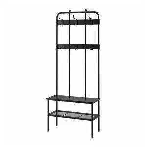 이케아 NIPASEN 니포센 코트걸이/벤치+신발수납선반 190x35x79cm/스탠드옷걸이/신발정리대