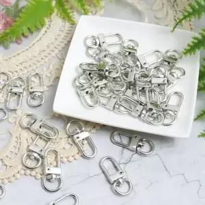 D링 열쇠고리 키링(은색) 백개입x1봉