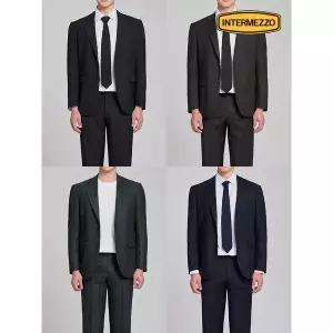 [하프클럽/인터메조]프리미엄 울 헤링본 수트 4종택1 IMFAMSU155