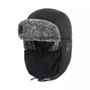 [밀레]밀레 따뜻한 남성 고소모 겨울 방한마스크 귀달이 털모자