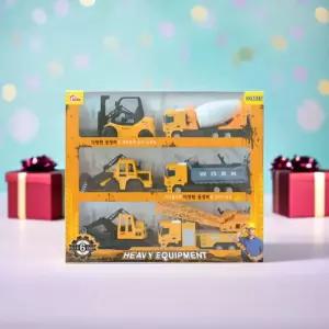 씽크 건설중장비 자동차 6종세트 건설현장 미니카 공사차 포크레인 불도저 레미콘 지게차