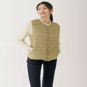 [지센] 에브리 말랑 덕다운 물결 베스트 LVLWOA72_OL