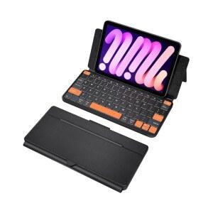 [미국배송] 유니버설 트래블 키보드 플러스 7색 백라이트 및 애니 앵글 스탠드가 장착된 새로운 듀얼 블루투스 휴대용 키패드 아이패드호환/Z 폴드/삼성제품호환 /폰용 무선 태블릿 키보드 IOS/안드로이드/WINDOWS용