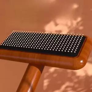 모피 브러시 여우털 빗 토끼털 라쿤퍼 휴대용