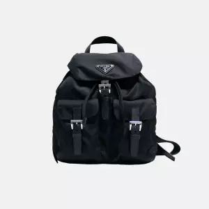 (프라다) 로고 나일론 백팩 스몰(1BZ677)