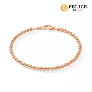 [펠리체골드] 14K 골든볼 3mm 팔찌