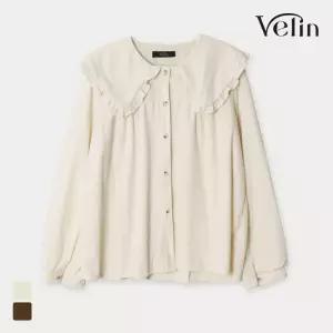 벨린 오즈 프릴 블라우스 카라 긴팔 탑