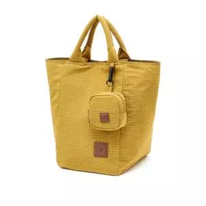 [롯데백화점]닥스 액세서리 [인기신상]옐로우 체크 나일론 토트백 DBBA6EG55Y2