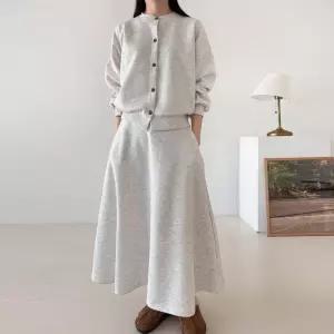 맨투맨 홈웨어 치마 상하세트 빅사이즈 츄리닝 운동복 기모디어세트