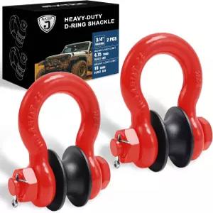 견인 풀리가 있는 JEXTRA 3 /4 D 링 섀클 업그레이드된 인상 블록 7 /8 탈착식 나사 핀 WLL