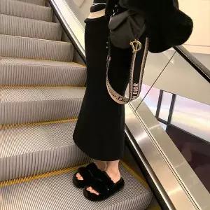 [미나그램] 하빗 기모 스판 머메이드롱스커트