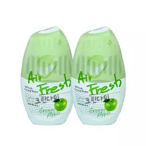 에어후레쉬 크리스탈워터 실내용 방향제 그린애플 400ml x2개