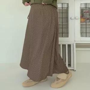 [엘루이즈][엘루이즈] [스트랩] 데이즈 플라워 A라인 플레어 롱스커트(3color)