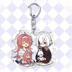  원신 아를레키노 크레이비 양면 아크릴 키링 키체인 가방고리