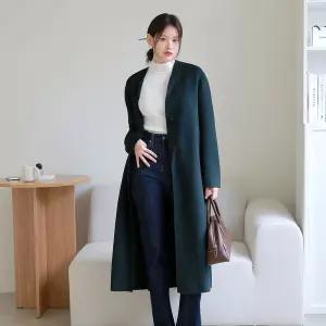 [르포엠]캐시미어 울 혼방 아르네 핸드메이드 머플러 코트