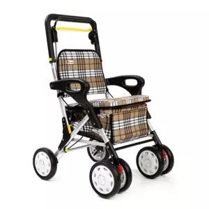 체크무늬 할머니 보행보조기 워커 선물 성인용유모차 할머니의자 추천