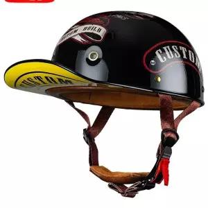 스냅백 헬멧 레트로 유광 반모 바이크 하이바 야구모자 커플