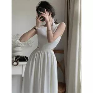 셀프웨딩 드레스 이브닝 야외스냅드레스 딥브이넥 촬영용