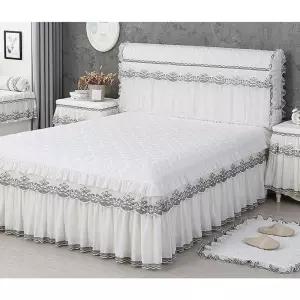 레이스 침대커버 라이트 스커트 매트리스 럭셔리