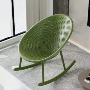 에그 라운지 스윙 휴식 락킹 야외 순블랙 북유럽 1인용 체어