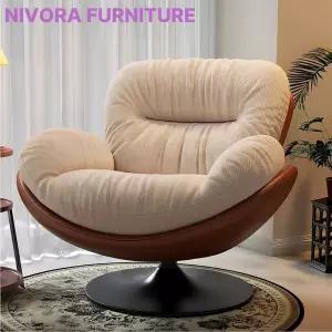 니보라퍼니처 편안한 1인 패브릭 쇼파 가죽 안락소파