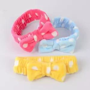 [하프클럽/셀러허브_여성트랜드패션]샤워캡 땡땡이 헤어망 머리띠 밴드 메