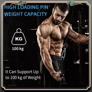 프리미엄 2개 헬스장 와이어 로프 고하중 스틸 와이어 로프 가정용 케이블 머신 피트니스 풀리 액세서리 3.