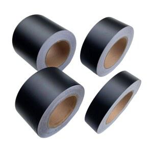 블랙 매트 비닐 랩 호일 테이프 롤 줄무늬 창 트림 필름 자동차 인테리어 기둥 용 Sticers 데칼