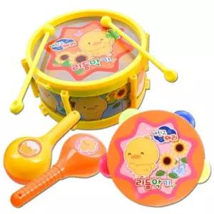 내친구아리 마라카스+드럼+템버린 리듬악기 세트 장난감 유치원 어린이 선물