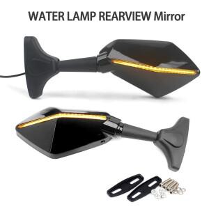 조정 가능 바이크 오토바이 LED 회전 신호 후면보기 미러 경마 승마 램프 천막 스즈키 호환 GSXR750 혼다