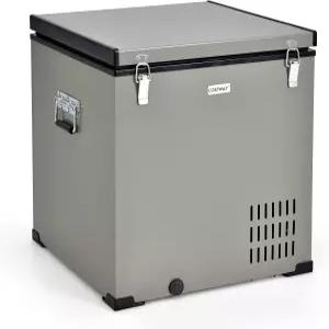 코스트웨이 68쿼트 자동차 냉장고 12V/24V DC 및 110V/240V AC 어댑터가 장착된 휴대용 흉부 냉동고(-11