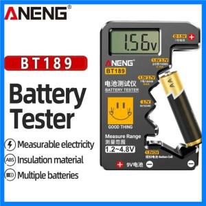 ANENG BT189 버튼 셀 배터리 테스터 9V N D C AA AAA 범용 가정용 LCD 디스플레이 배터리 테스터 파워 뱅크