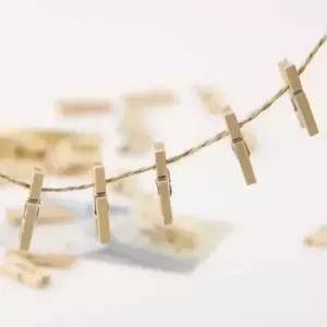 나무집게 미니 작은 소형 메모집게 3.5cm 1개 (WFJPVHS)