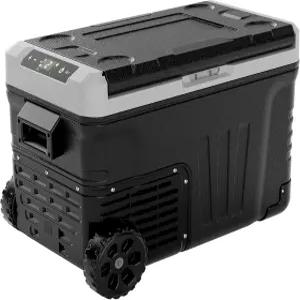 EUHOMY 12볼트 냉장고 37QT(35L) 전기 쿨러 휴대용 냉동고 12V/24V DC 100-240V AC 12V -4 °F~68 °F