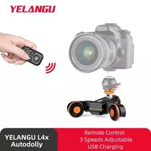 YELANGU 카메라 비디오 오토돌리 L4X 전기 모터 트랙 슬라이더 캐논 니콘 소니 DSLR 아이폰 12 13 샤오미