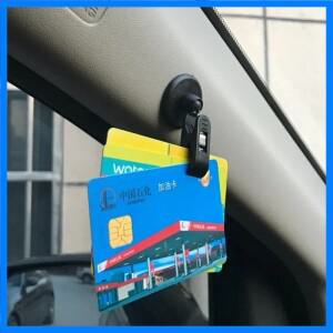 차량 내부 창문 클립 마운트 블랙 흡착식 클립 플라스틱 흡착기 탈부착 가능 홀더 (선쉐이드 커튼 타월 티