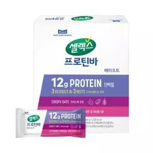 셀렉스 건강식품관 코어 프로틴 에너지 단백질바 베리오트바 50g*6개(1박스) 헬스 보충제