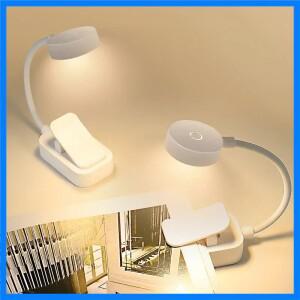 미니 클립 북 램프 LED 테이블 램프 눈 보호 3색 배터리 구동 USB 야간등 휴대용 침대 옆 학생 독서등