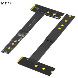 30CM M.2 NVME 4.0 연장 케이블 270도 M 키 라이저 카드 확장 컨버터 PCIE4.0 2230 2242 SSD 지원