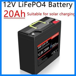 리튬 배터리 LiFePO4 딥 사이클 충전식 배터리 태양 풍력 발전 해양 어군 탐지기 라이드 온 장난감 12V 20A