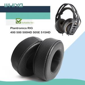 [호환품]Whiyo Plantronics RIG 용 교체 이어 패드 400 500 505E 515HD 헤드폰 쿠션 슬리브 벨벳 컵 귀마개