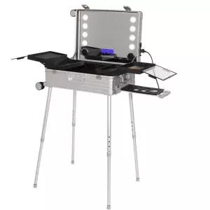 메이크업 박스 트롤리 수납 스탠드 하드케이스 캐리어 보관함