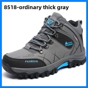 남성용 하이탑 아웃도어 등산화 대형 사이즈 크로스컨트리 러닝화 고무 상단 겨울 레저 스포츠화