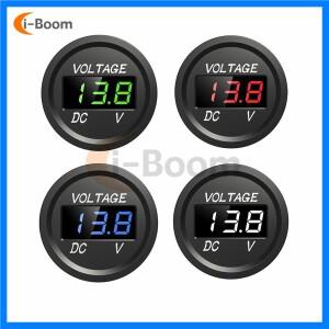 DC 5-48V 방수 전압계 LED 디지털 디스플레이 전압 측정기 자동차 오토바이 배터리 LED 패널 볼트 모니터 1