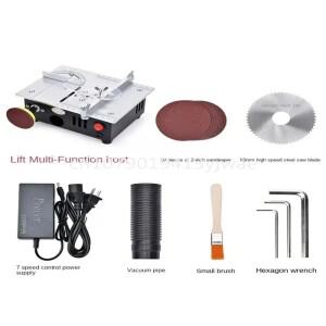 정밀 데스크탑 소형 테이블 톱 DIY 아크릴 PCB 알루미늄 합금 절단기 미니 모델 전기 재고 있음