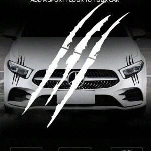 자동차 괴물 발톱 스크래치 비닐 장식 데칼 반사 자동 스티커 라이트