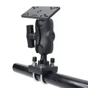 Ram 마운트용 GarminHumminbirdLowrance용 이중 소켓 암이 있는 1.5 볼 마운트 어군탐지기 및 U-볼트 조합