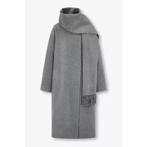 GCUT [지컷25F/W]디태처블 머플러 라운드 넥 코트(7215416X01)